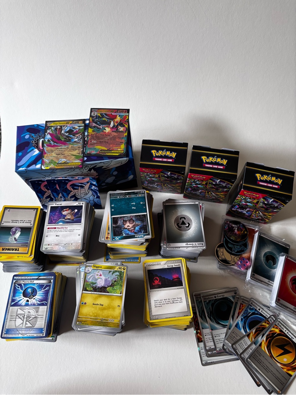 Pokemon Card Bulk Lot 1800+ Cards Vintage to Modern EX Reverses WotC Pitch Black